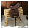 Endurance saddle made for model horses by Jana Skybova